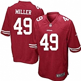 Nike Men & Women & Youth 49ers #49 Miller Red Team Color Game Jersey,baseball caps,new era cap wholesale,wholesale hats